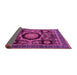 Sideview of Abstract Pink Modern Rug, abs4150pnk