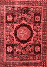 Abstract Red Modern Rug, abs4150red