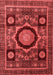 Abstract Red Modern Area Rugs