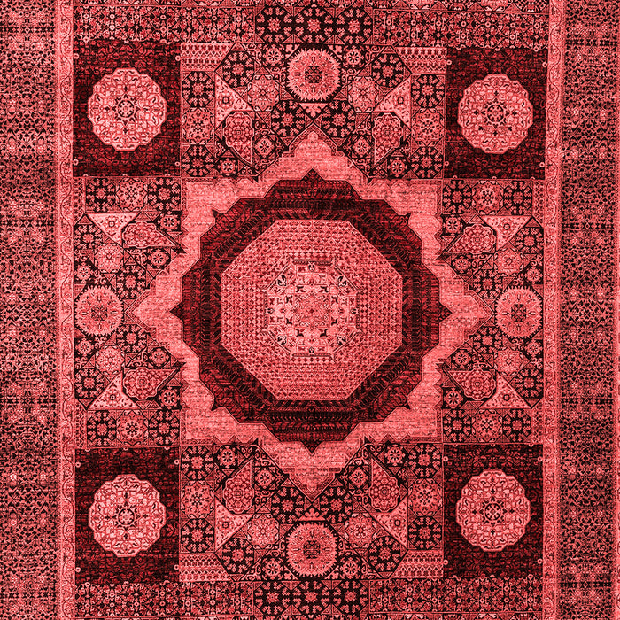Abstract Red Modern Area Rugs