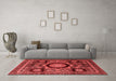 Modern Red Washable Rugs