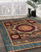 Machine Washable Abstract Night Red Rug in a Family Room, wshabs4150