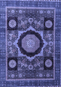 Abstract Blue Modern Rug, abs4150blu