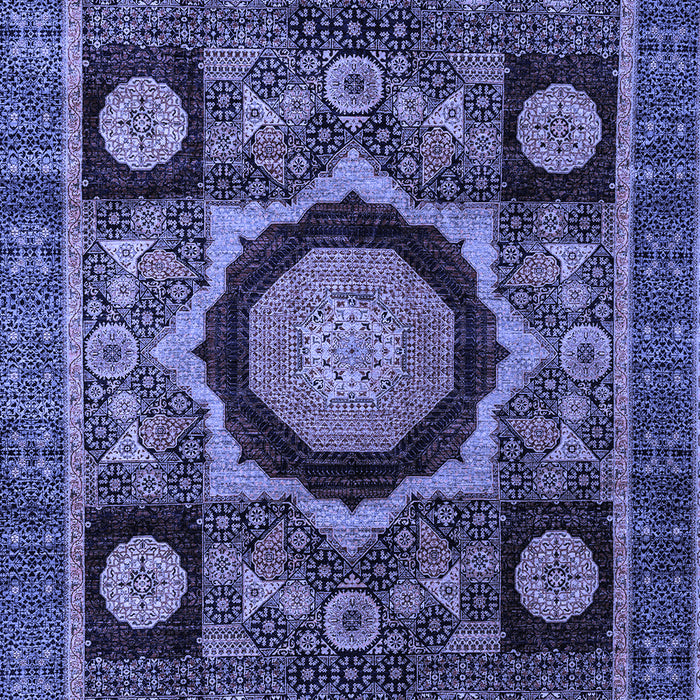 Abstract Blue Modern Rug, abs4150blu