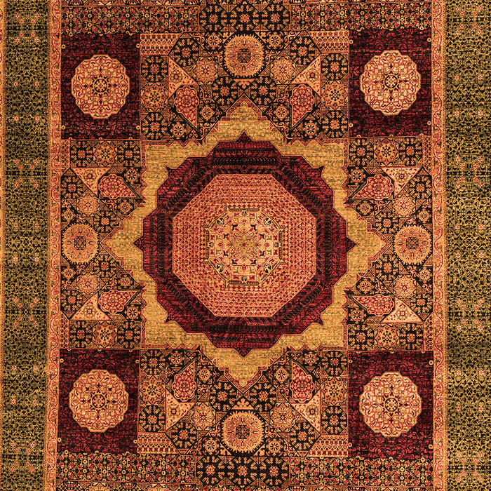 Machine Washable Abstract Orange Modern Area Rugs, wshabs4150org