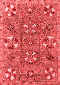 Abstract Red Modern Rug, abs4151red