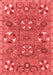 Abstract Red Modern Area Rugs