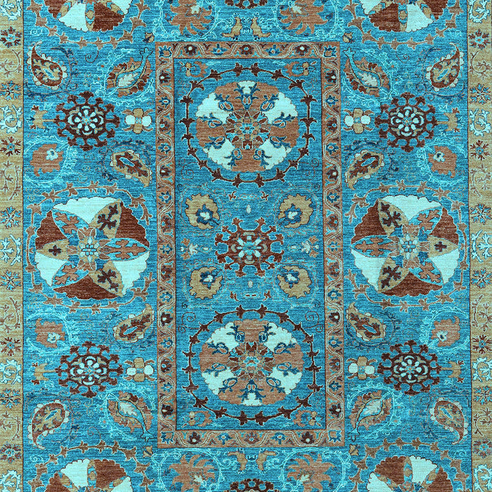 Abstract Light Blue Modern Rug, abs4151lblu
