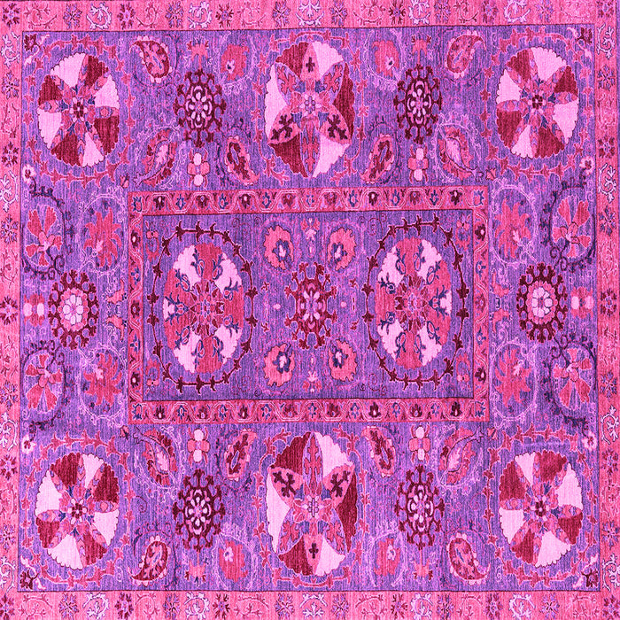 Square Abstract Pink Modern Rug, abs4151pnk