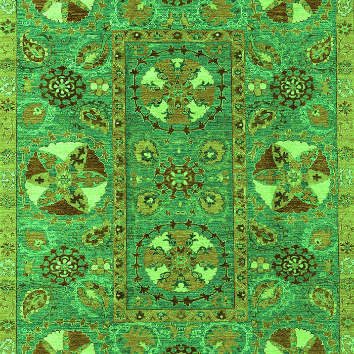 Abstract Green Modern Rug, abs4151grn