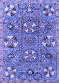 Abstract Blue Modern Rug, abs4151blu