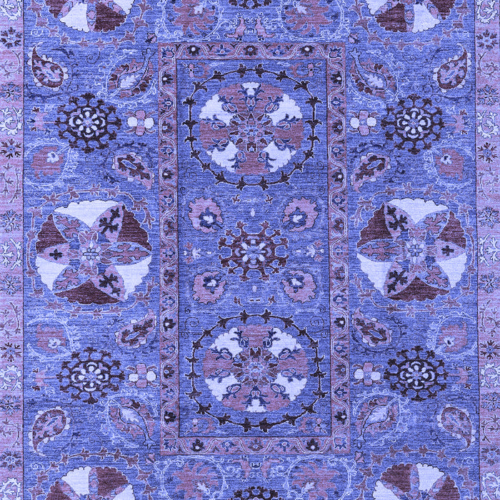 Abstract Blue Modern Rug, abs4151blu