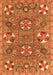 Abstract Orange Modern Rug, abs4151org