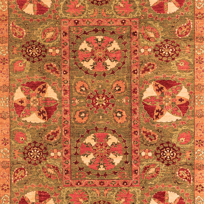 Abstract Orange Modern Rug, abs4151org