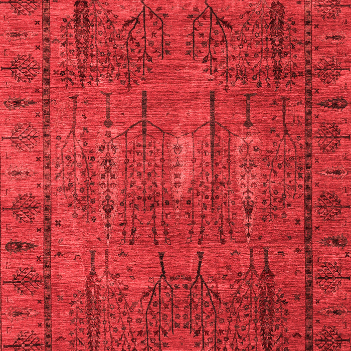 Machine Washable Abstract Red Modern Rug, wshabs4152red