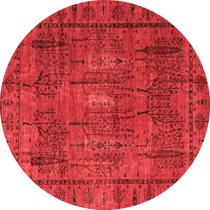 Abstract Red Modern Rug, abs4152red