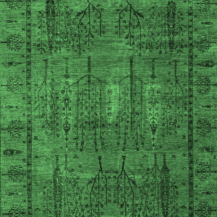Machine Washable Abstract Emerald Green Modern Area Rugs, wshabs4152emgrn