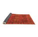 Sideview of Abstract Orange Modern Rug, abs4152org