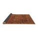 Sideview of Abstract Brown Modern Rug, abs4152brn