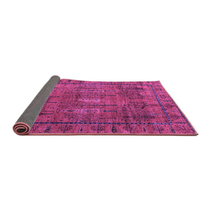 Sideview of Abstract Purple Modern Rug, abs4152pur