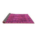 Sideview of Abstract Purple Modern Rug, abs4152pur