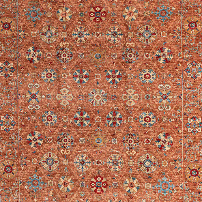 Abstract Red Modern Rug, abs4153