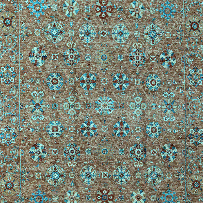 Machine Washable Abstract Light Blue Modern Rug, wshabs4153lblu