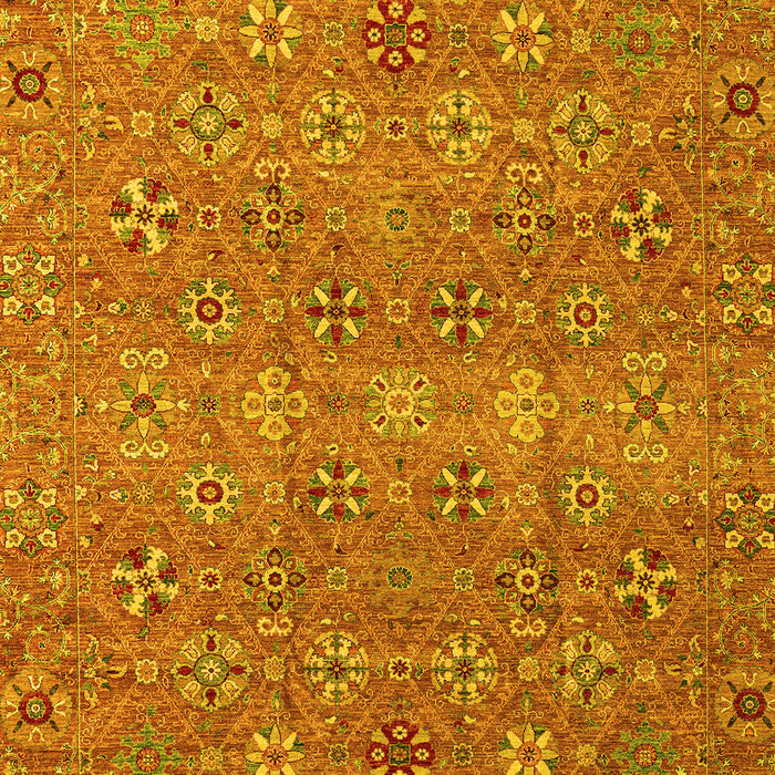Abstract Yellow Modern Rug, abs4153yw