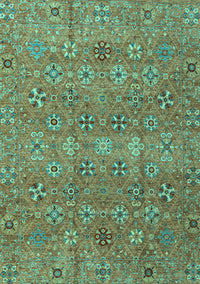 Abstract Turquoise Modern Rug, abs4153turq