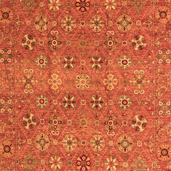 Machine Washable Abstract Orange Modern Area Rugs, wshabs4153org