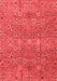 Abstract Red Modern Area Rugs