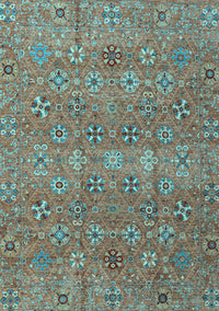 Abstract Light Blue Modern Rug, abs4153lblu