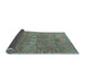 Sideview of Abstract Light Blue Modern Rug, abs4153lblu