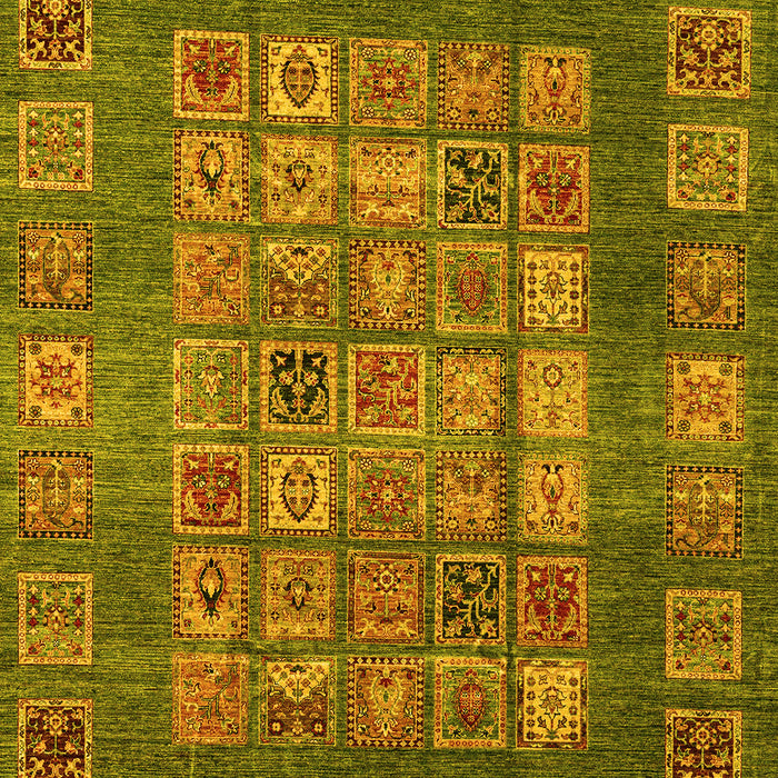 Abstract Yellow Modern Rug, abs4154yw