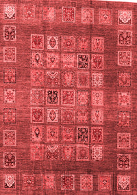 Abstract Red Modern Rug, abs4154red