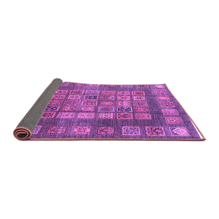 Sideview of Abstract Purple Modern Rug, abs4154pur