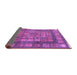 Sideview of Abstract Purple Modern Rug, abs4154pur