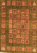 Abstract Orange Modern Rug, abs4154org