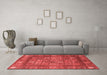 Modern Red Washable Rugs