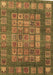 Abstract Brown Modern Rug, abs4154brn