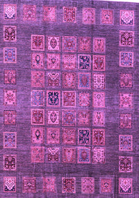 Abstract Purple Modern Rug, abs4154pur