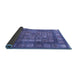 Sideview of Abstract Blue Modern Rug, abs4154blu