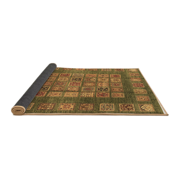 Sideview of Abstract Brown Modern Rug, abs4154brn