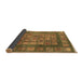 Sideview of Abstract Brown Modern Rug, abs4154brn