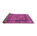 Sideview of Abstract Pink Modern Rug, abs4154pnk