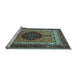 Sideview of Machine Washable Abstract Light Blue Modern Rug, wshabs4155lblu