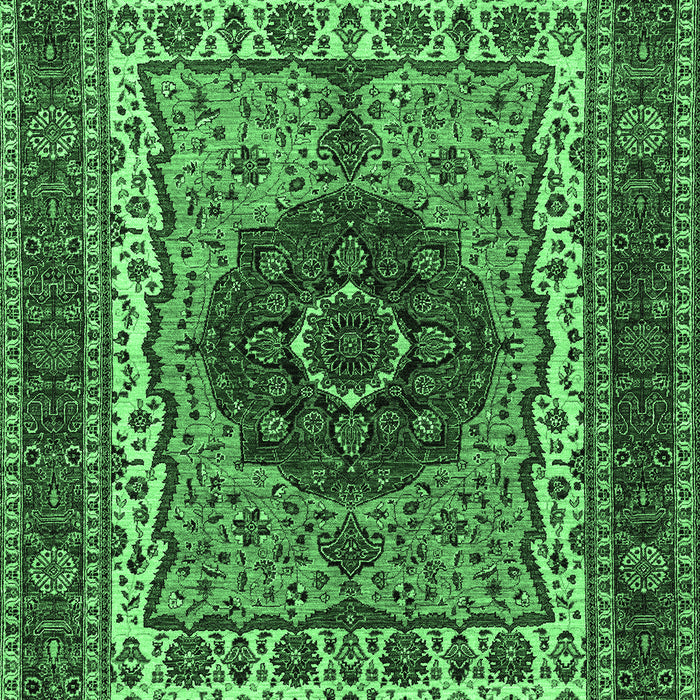 Abstract Emerald Green Modern Rug, abs4155emgrn