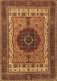 Abstract Brown Modern Rug, abs4155brn