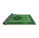 Sideview of Abstract Emerald Green Modern Rug, abs4155emgrn