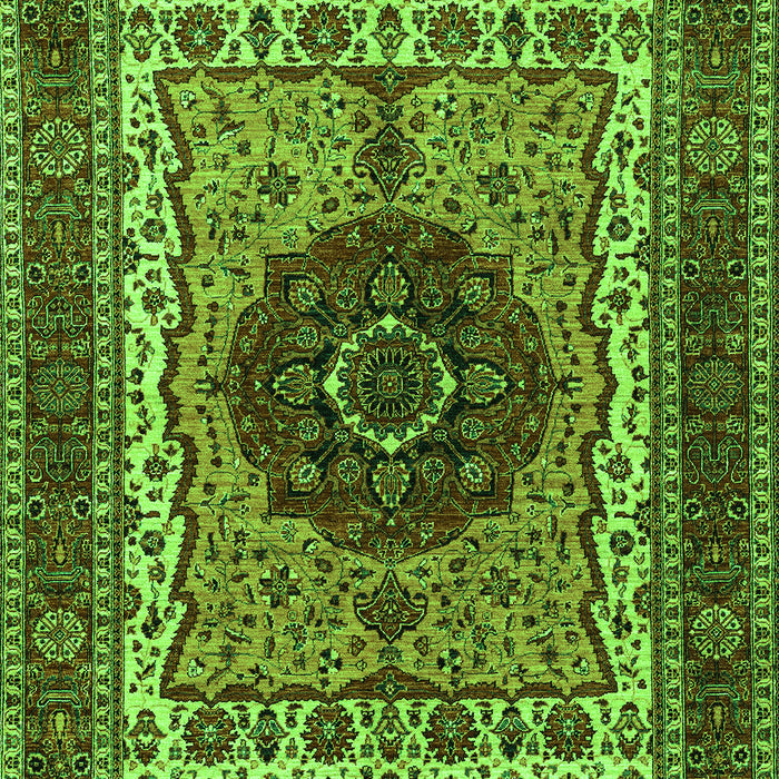 Machine Washable Abstract Green Modern Area Rugs, wshabs4155grn